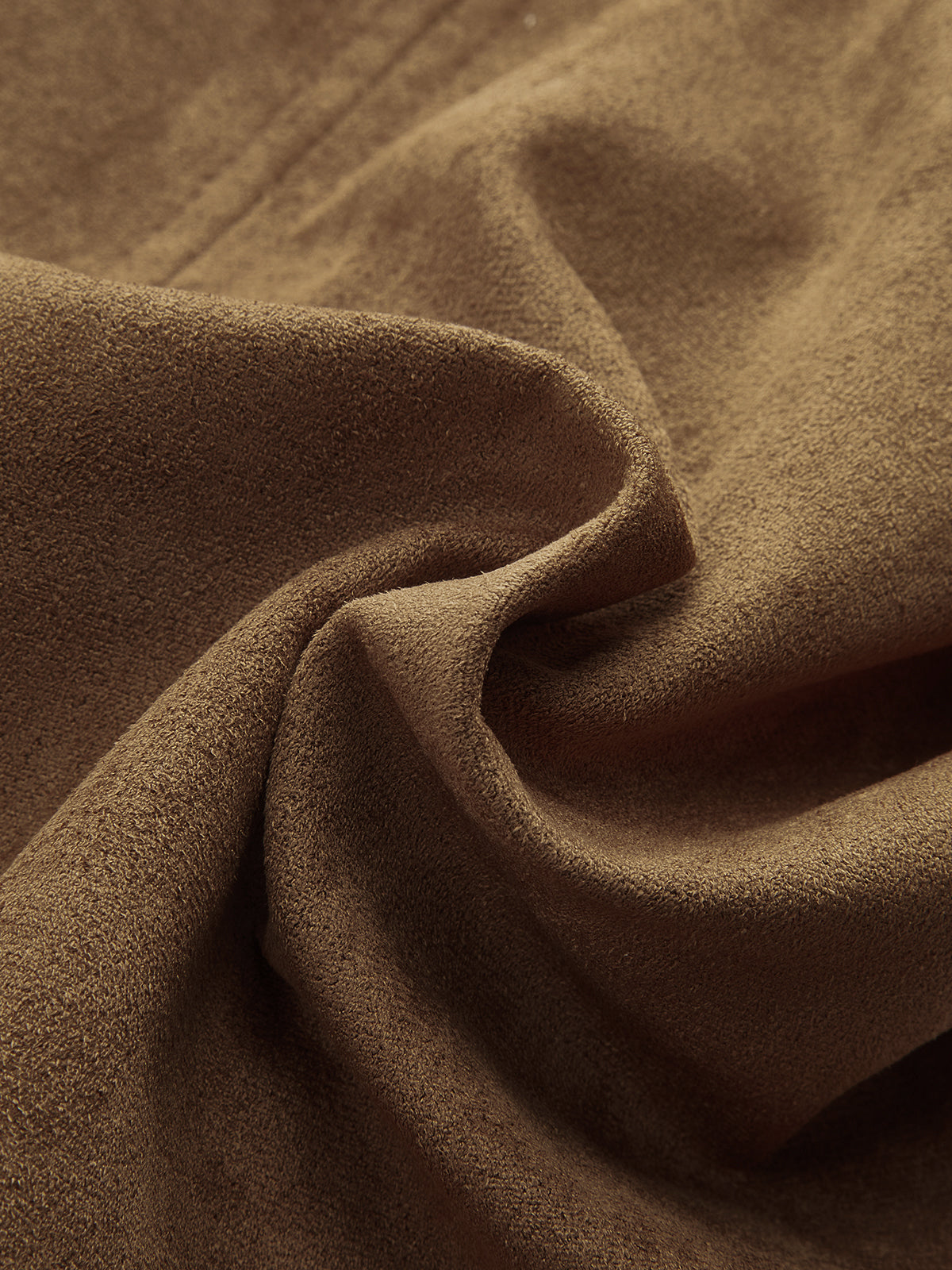 Suede Effect Embroidered Tie-Front Vest