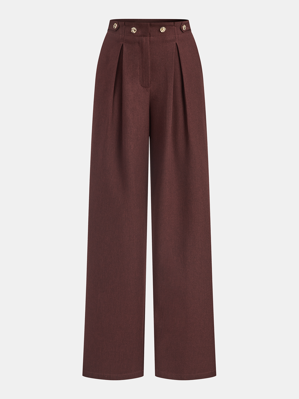 Plissierte Marlenehose mit mittlerer Bundhöhe