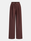 Plissierte Marlenehose mit mittlerer Bundhöhe