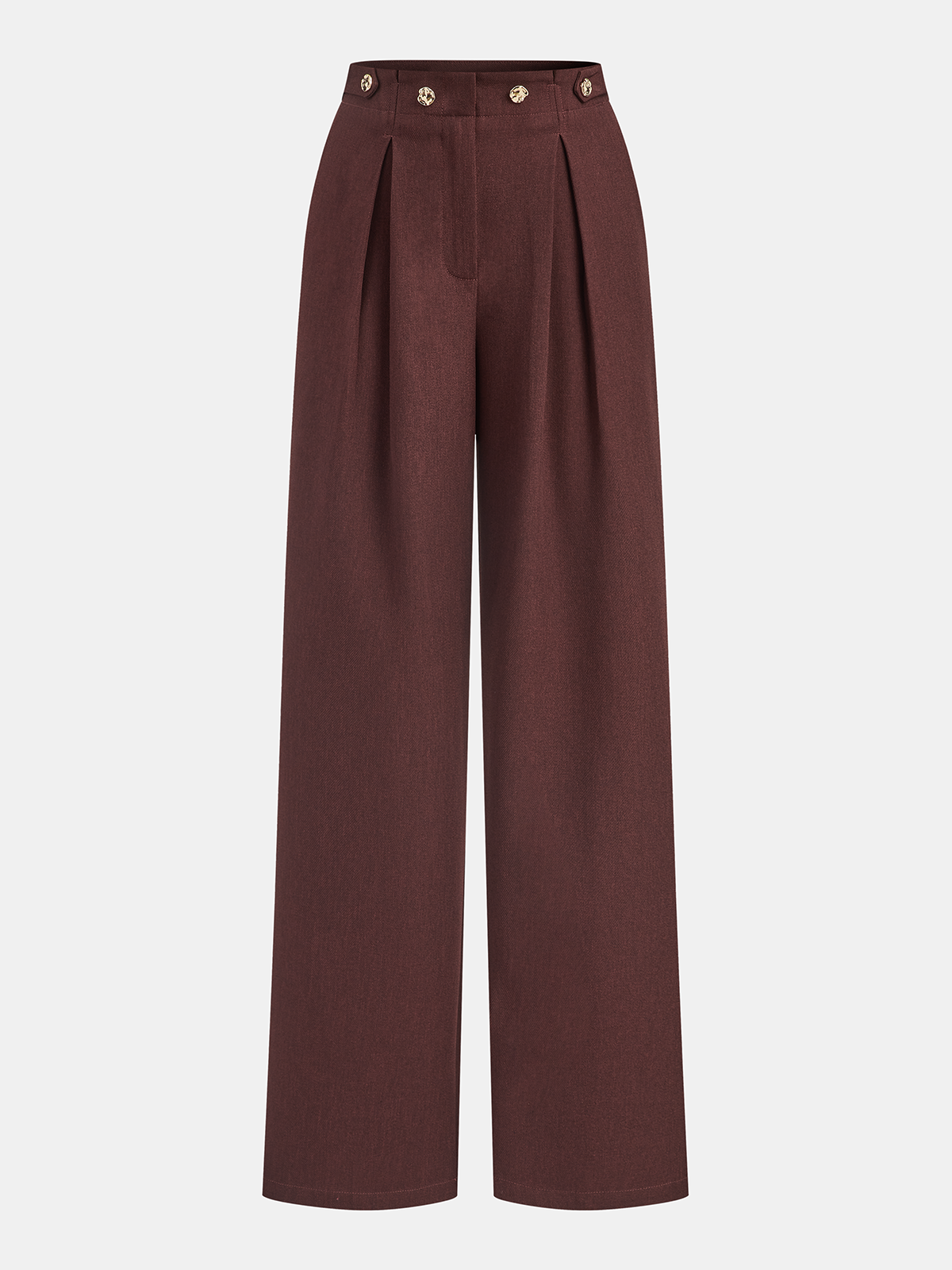 Plissierte Marlenehose mit mittlerer Bundhöhe