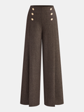 Retro-Twillhose mit Knöpfen