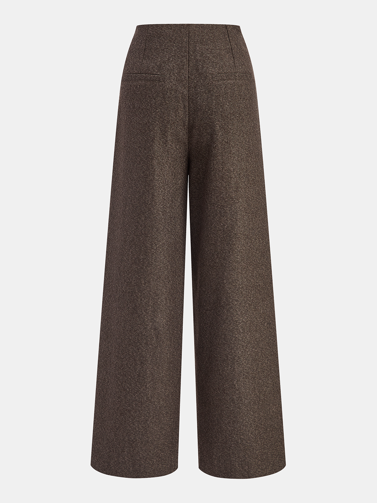 Buttoned Twill Retro Pants