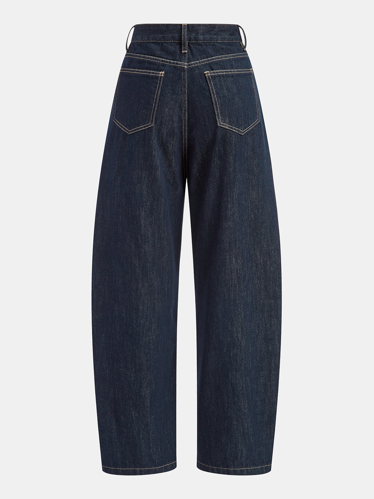 Jean taille mi-haute à jambes galbées 