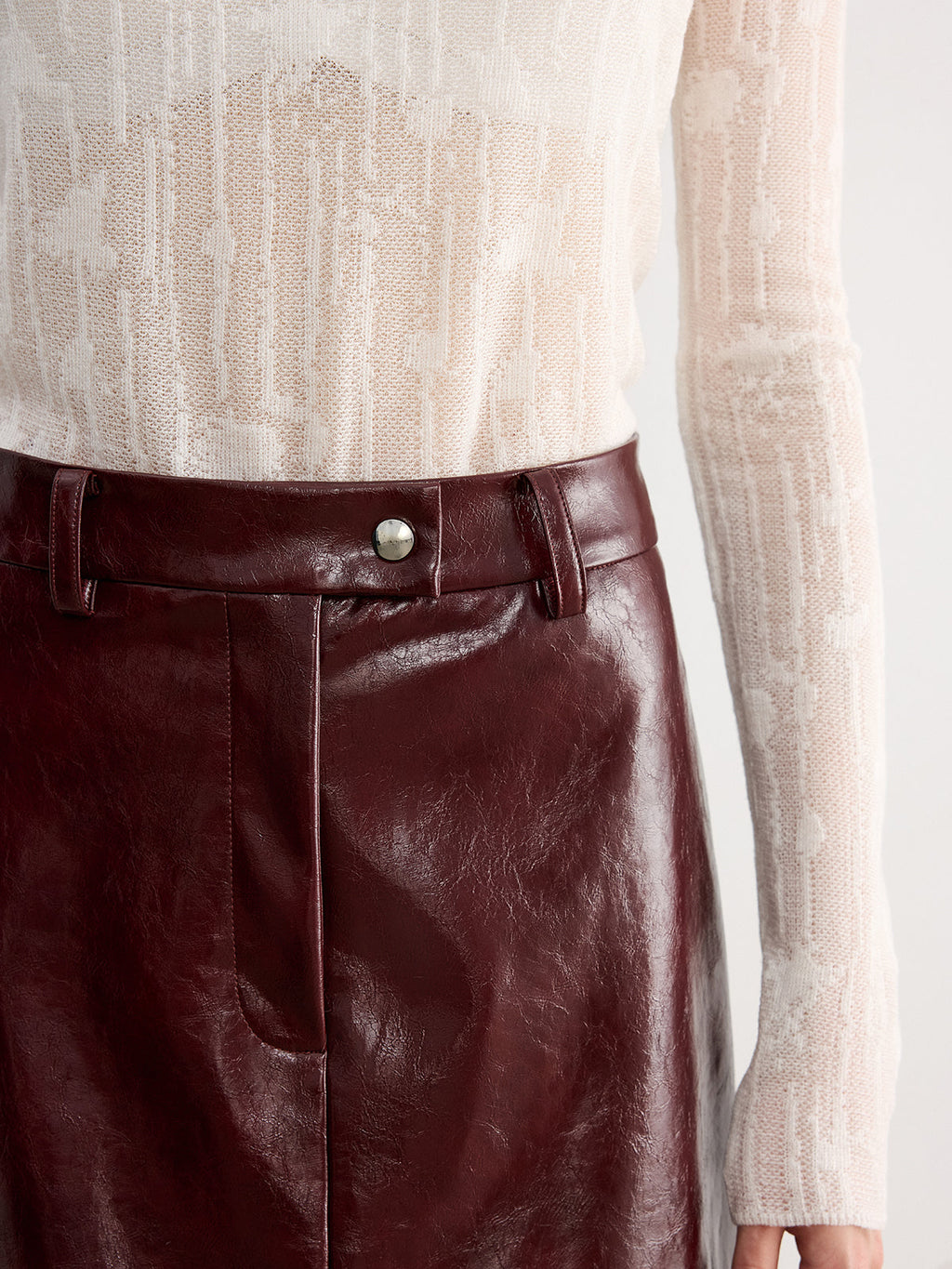 Minirock aus Kunstleder