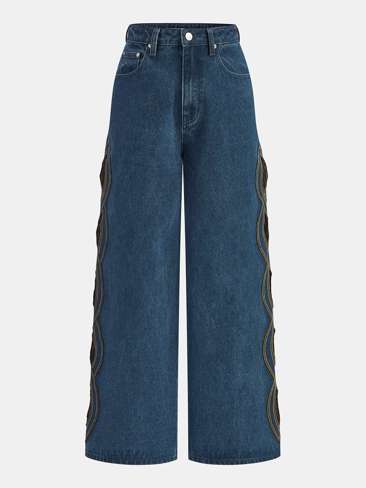 Jeans mit unregelmäßigem Cut-out