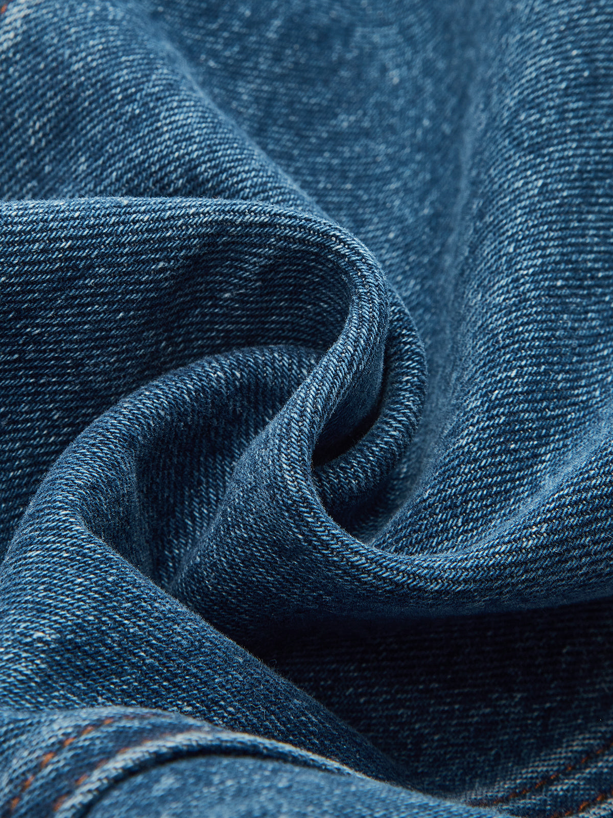Jean en denim taille mi-haute jambe large