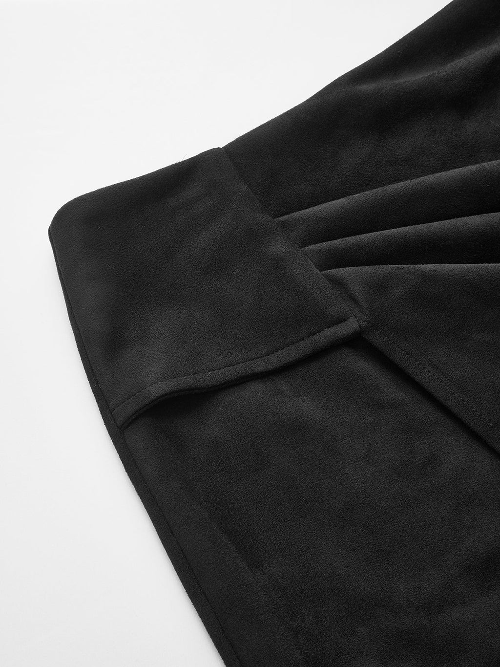 Asymmetrischer Midirock mit Raffungen