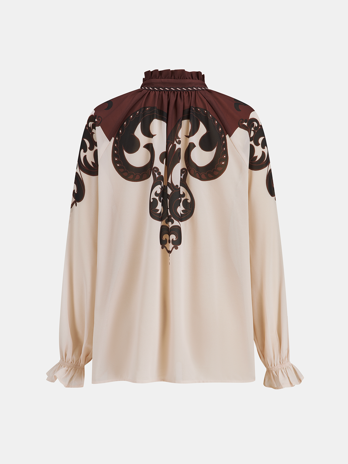 Bedruckte Satinbluse 