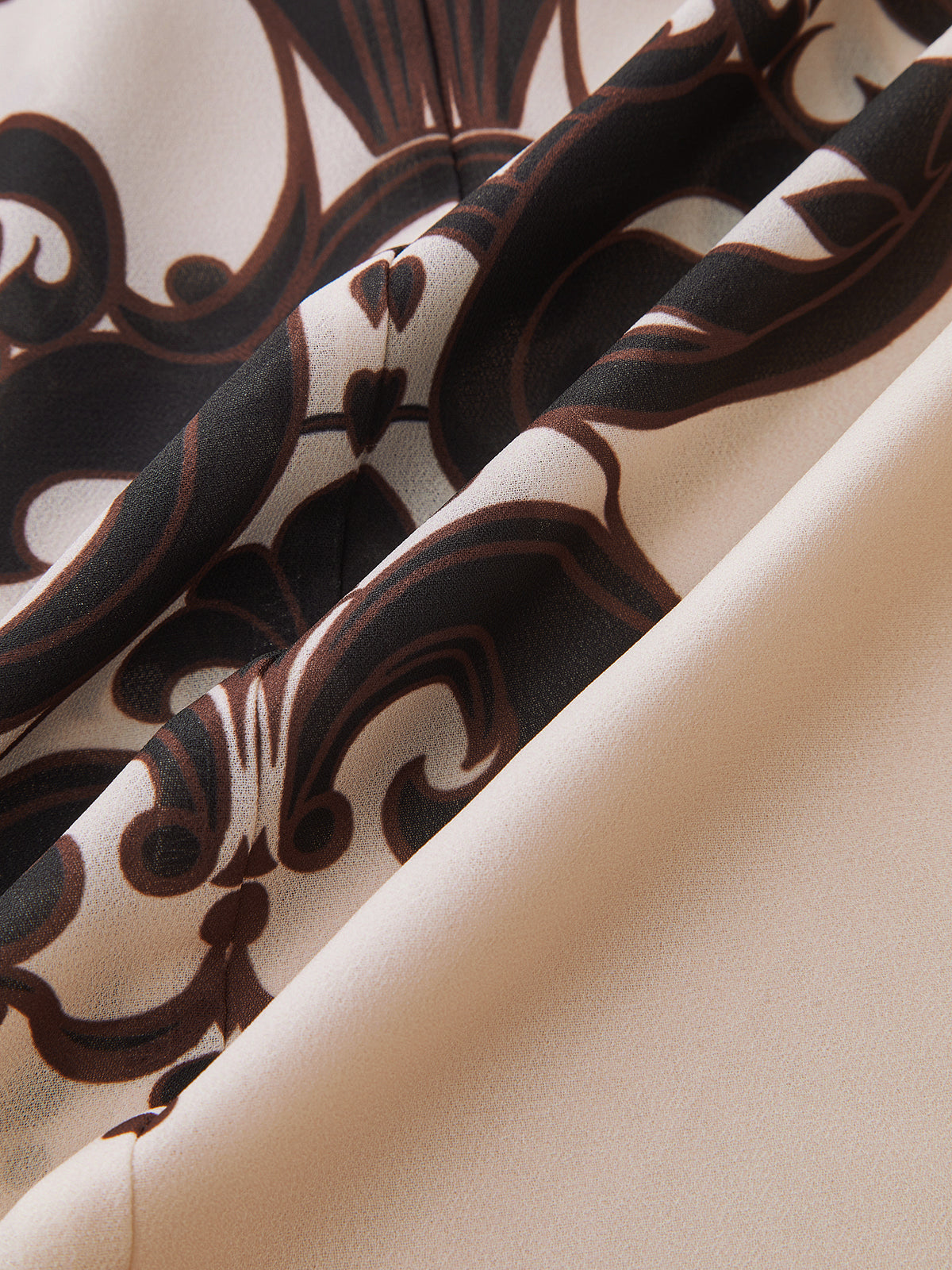 Bedruckte Satinbluse 