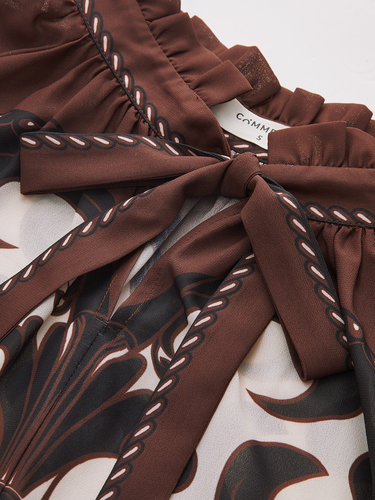 Bedruckte Satinbluse 