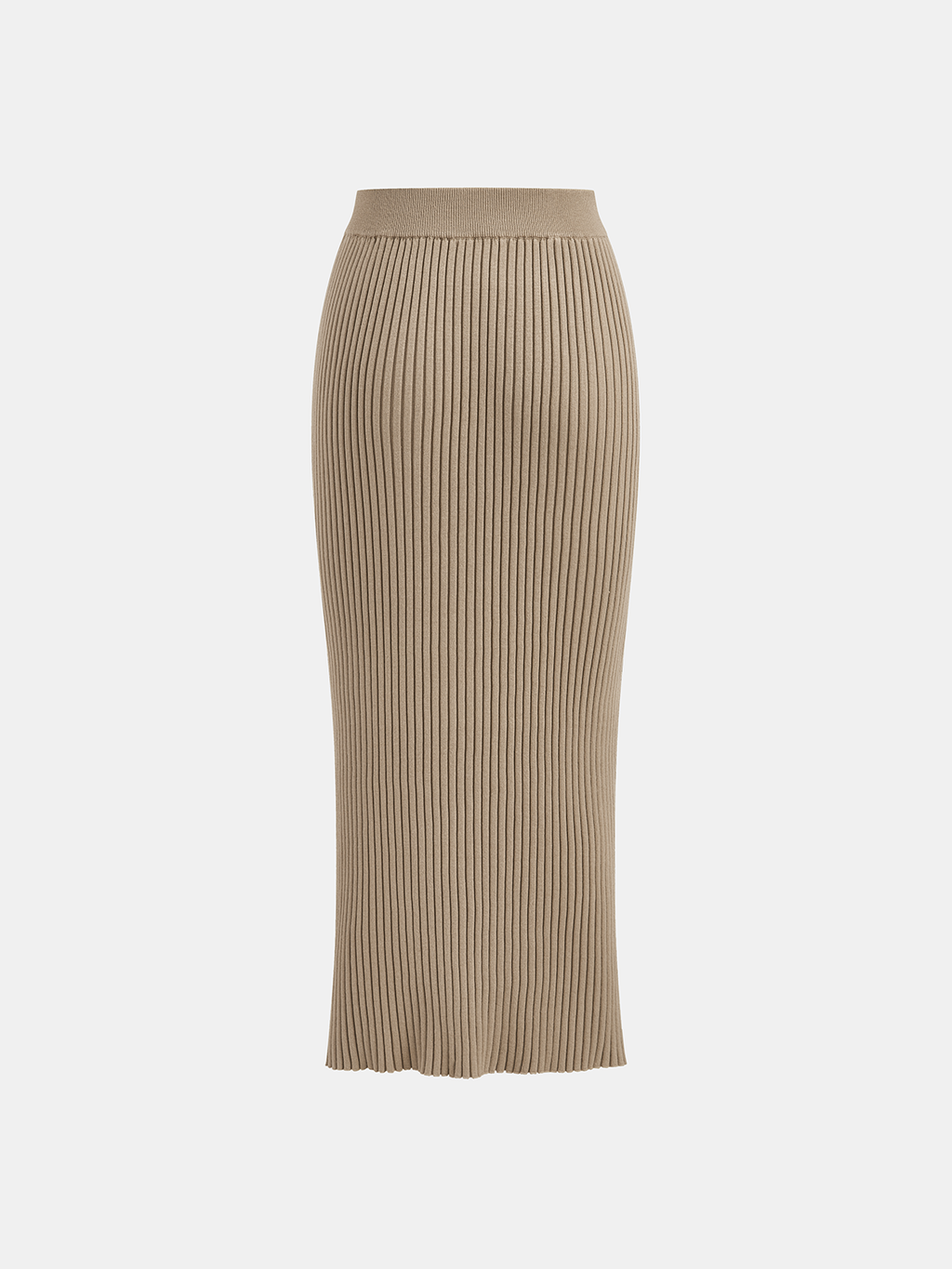 Ensemble crop top à col montant croisé et jupe midi