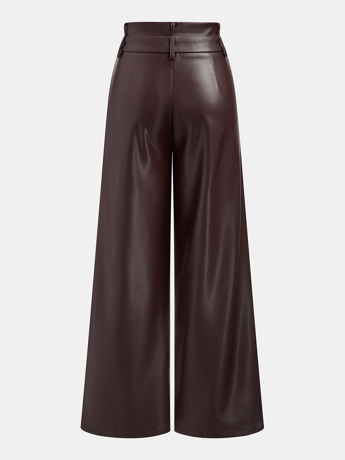 Kunstlederhose mit doppeltem Bund