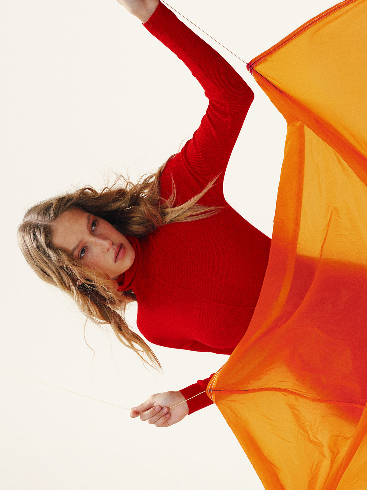 Maxikleid mit Rollkragen aus Wollmischung