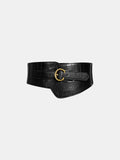 Crocodile Embossed Wide Belt