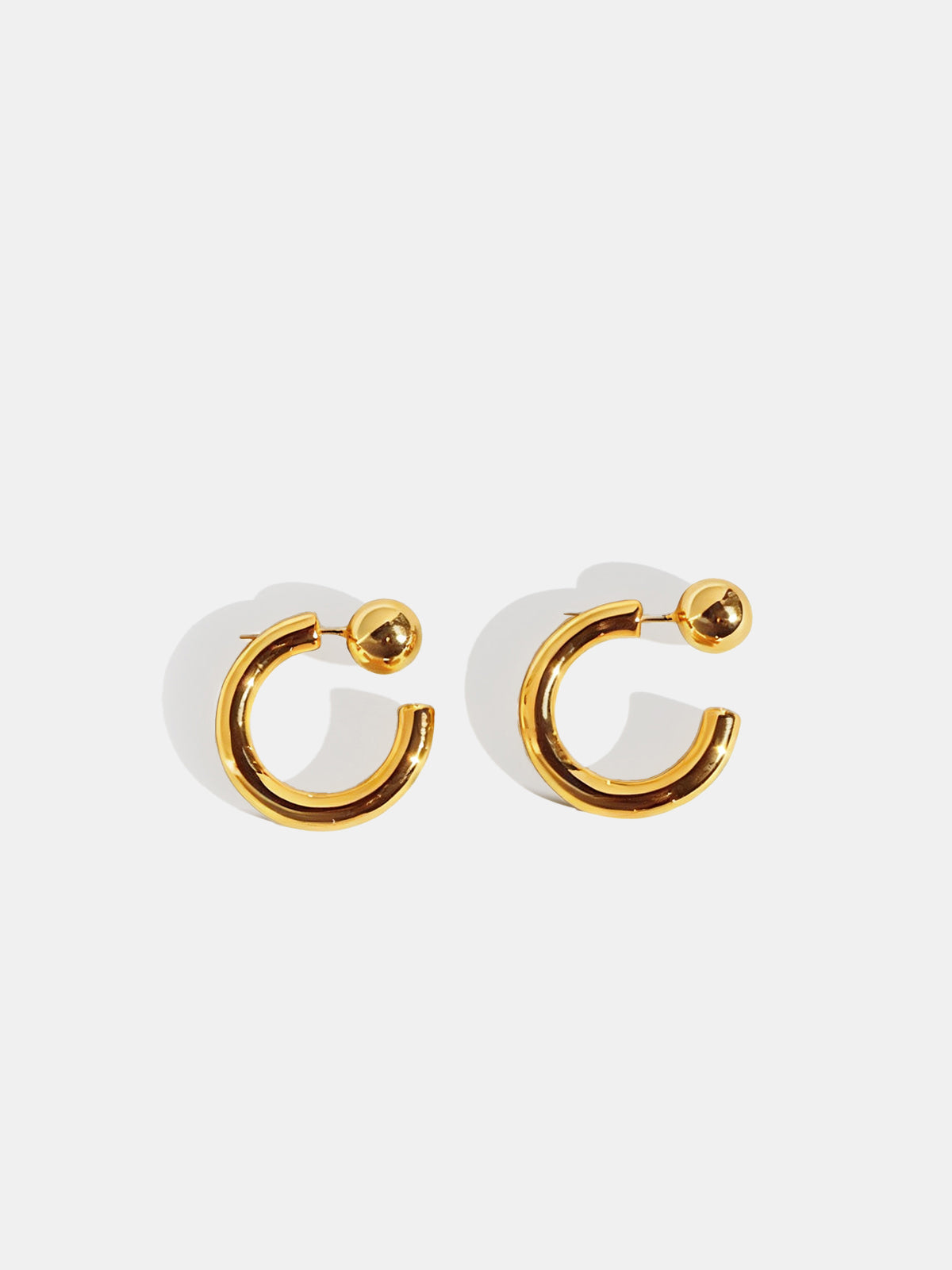 Boucles d'oreilles créoles dorées