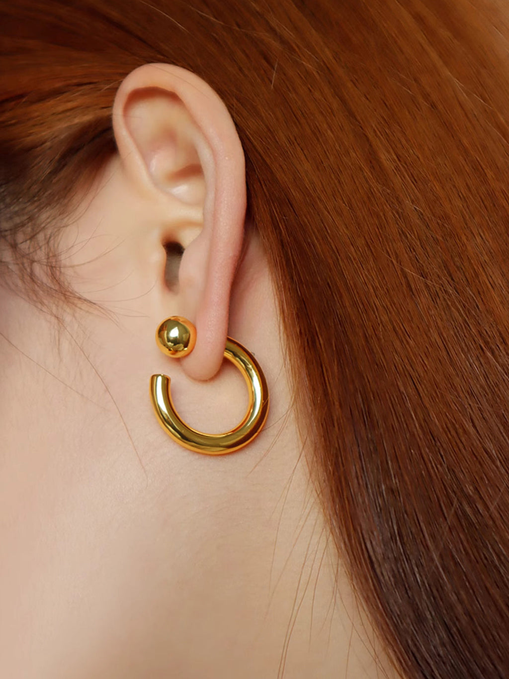 Boucles d'oreilles créoles dorées
