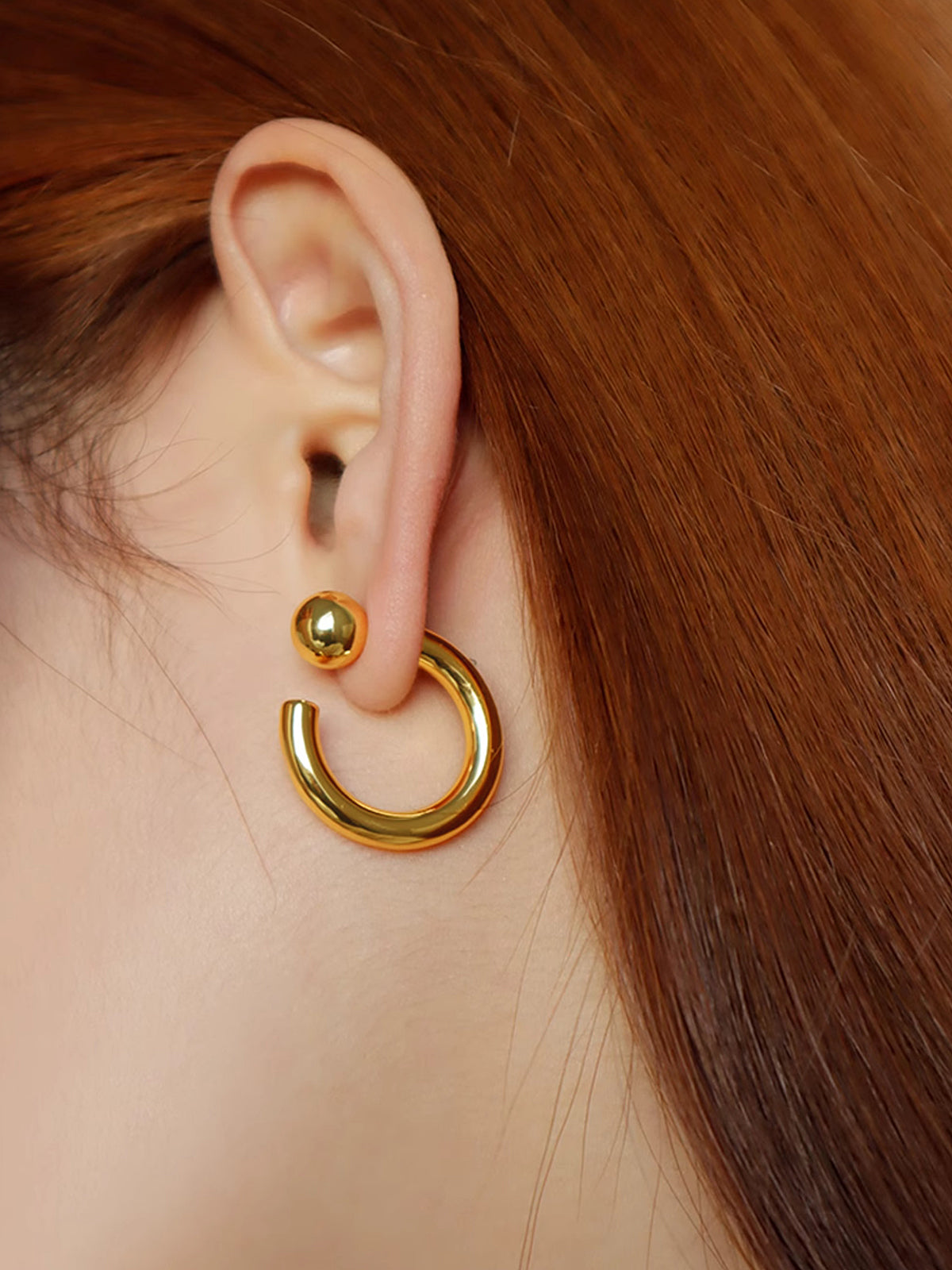 Boucles d'oreilles créoles dorées