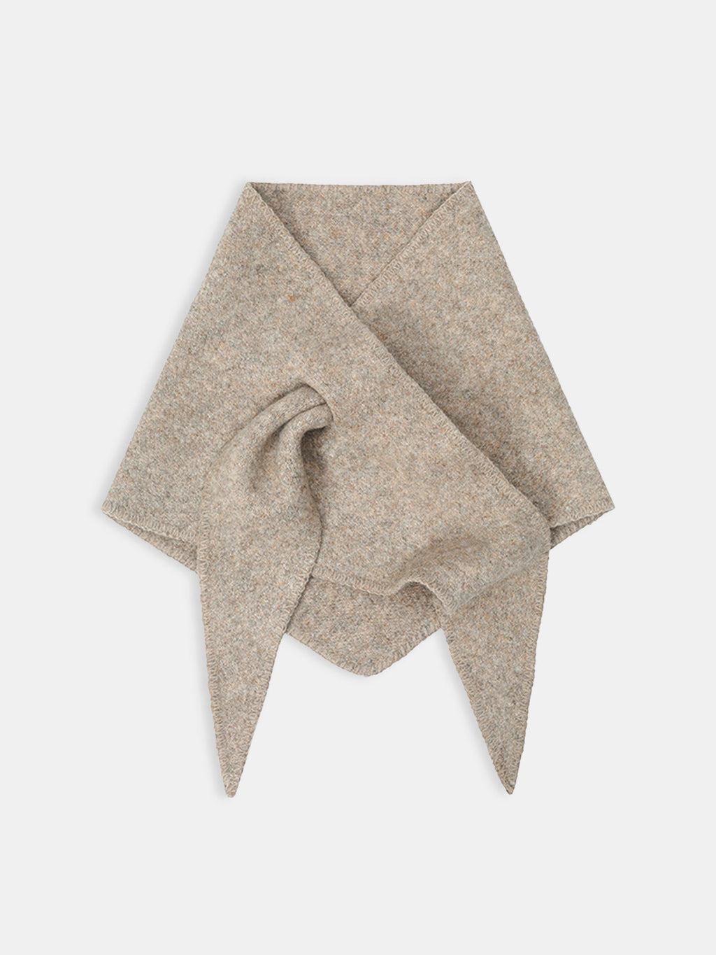 Écharpe triangulaire en mélange de laine