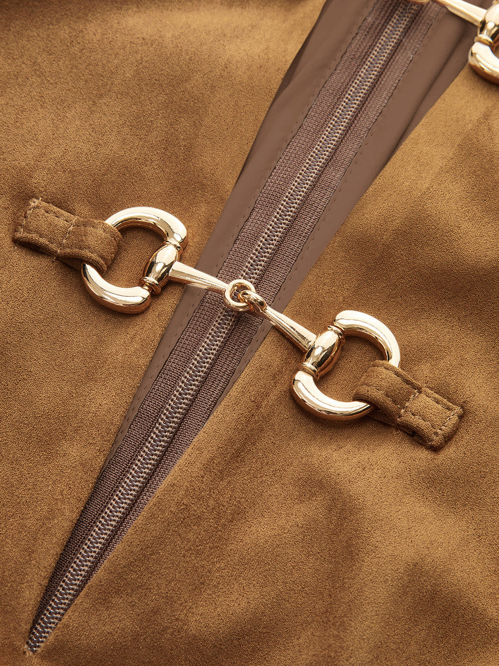 Mini-robe à effet daim avec ourlet plissé
