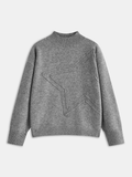 Langarmpullover mit Sternapplikation