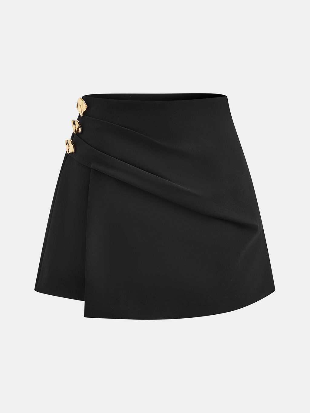 Metall-Detail Asymmetrischer Skort
