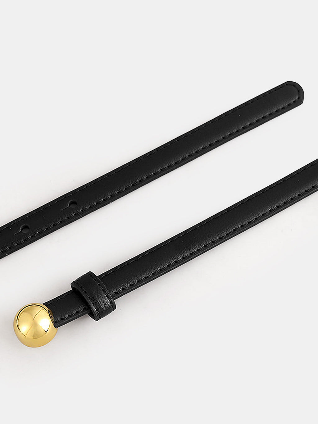 Ball Buckle Thin Belt