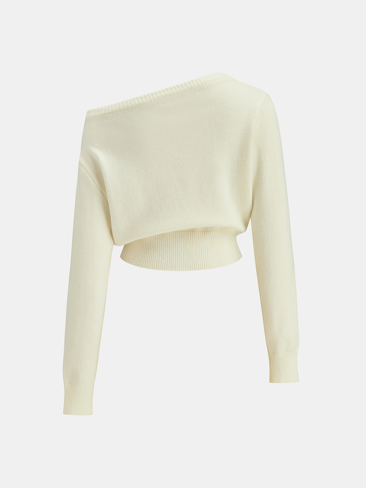 Pull en maille à épaules dénudées