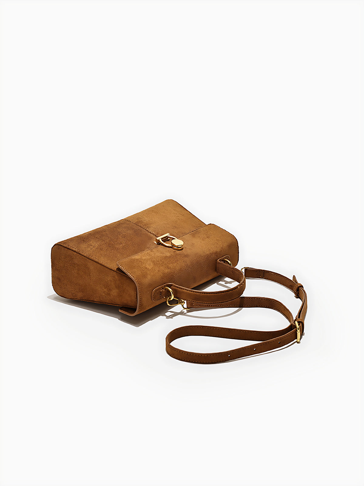 Sac porté main effet daim