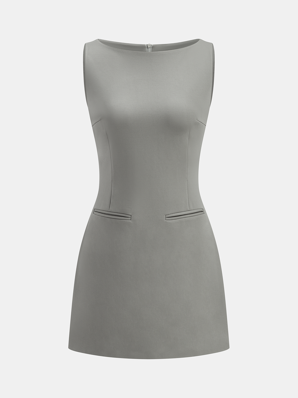 Ärmelloses, eng anliegendes Minikleid