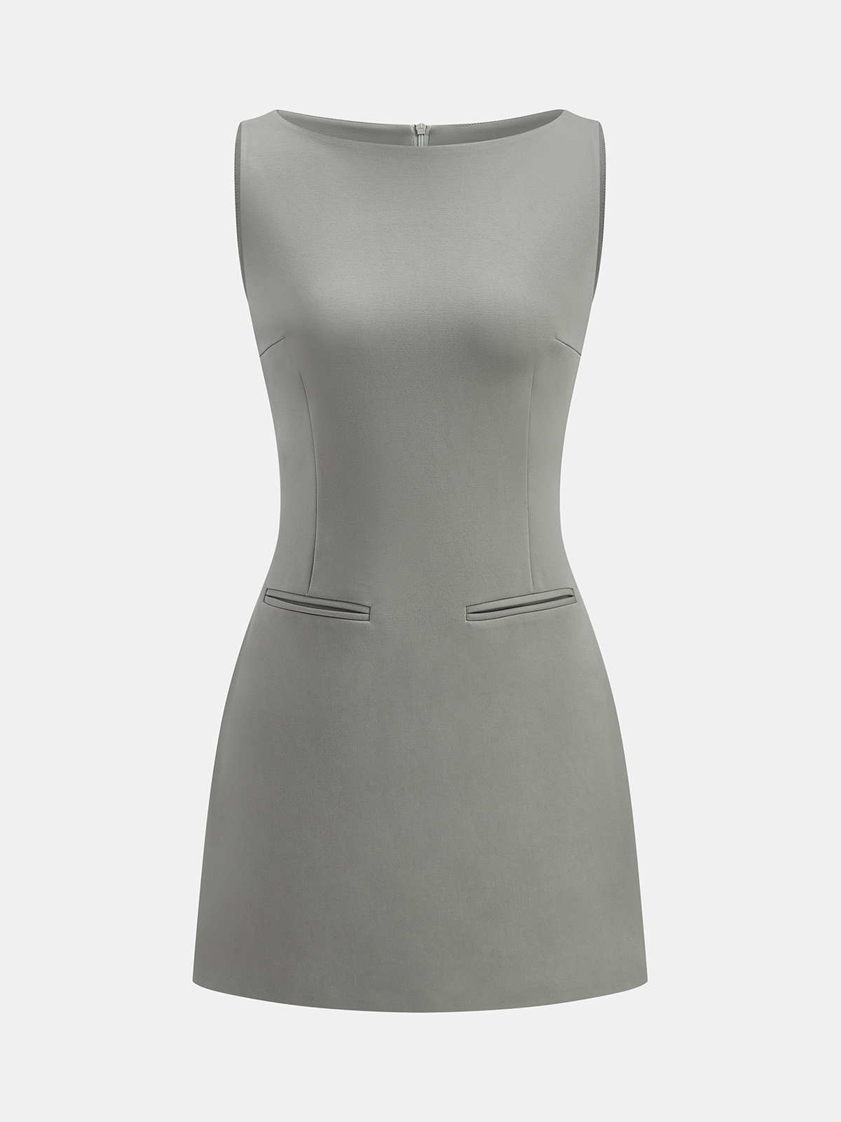 Robe courte ajustée sans manches