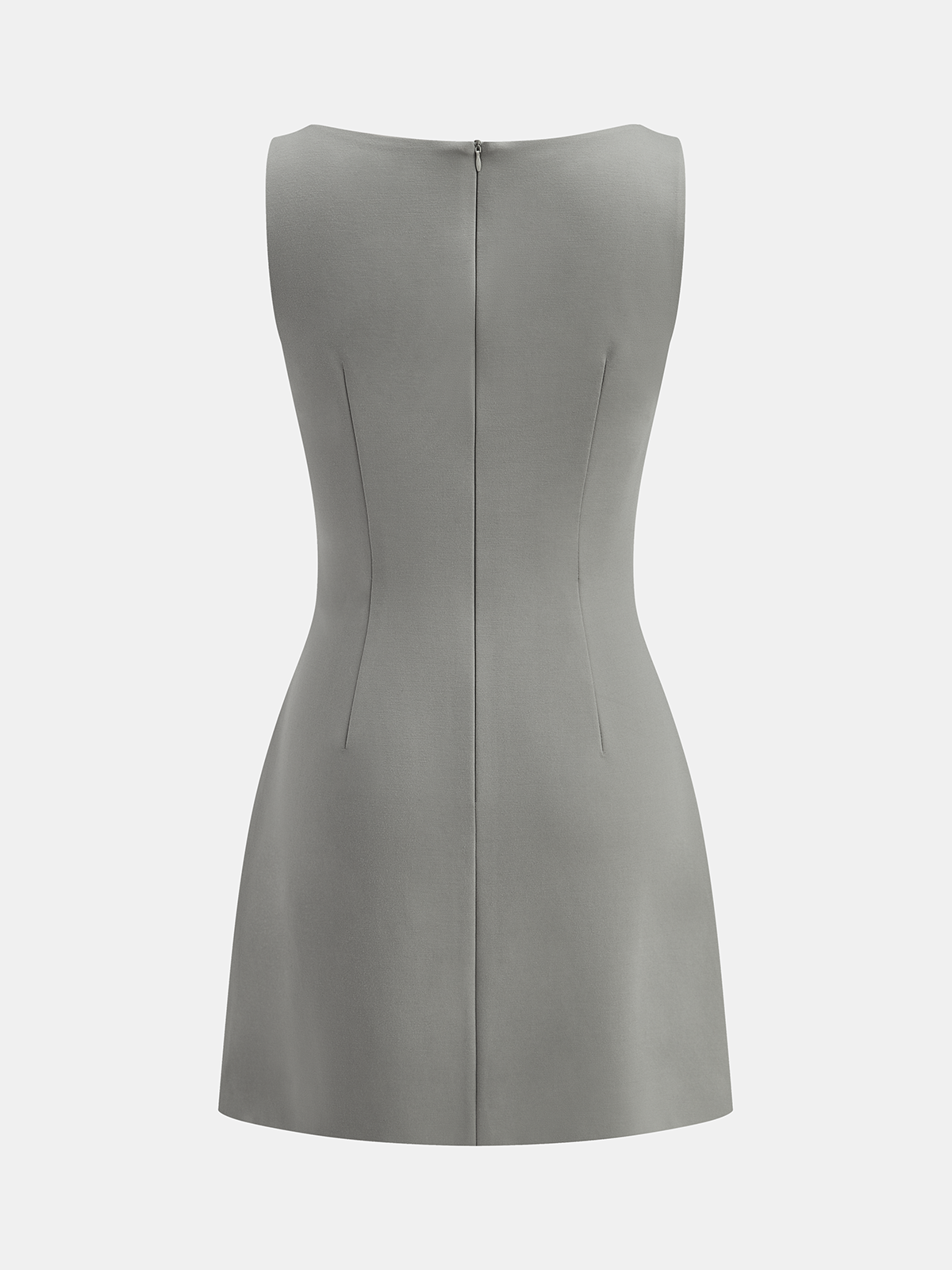 Robe courte ajustée sans manches
