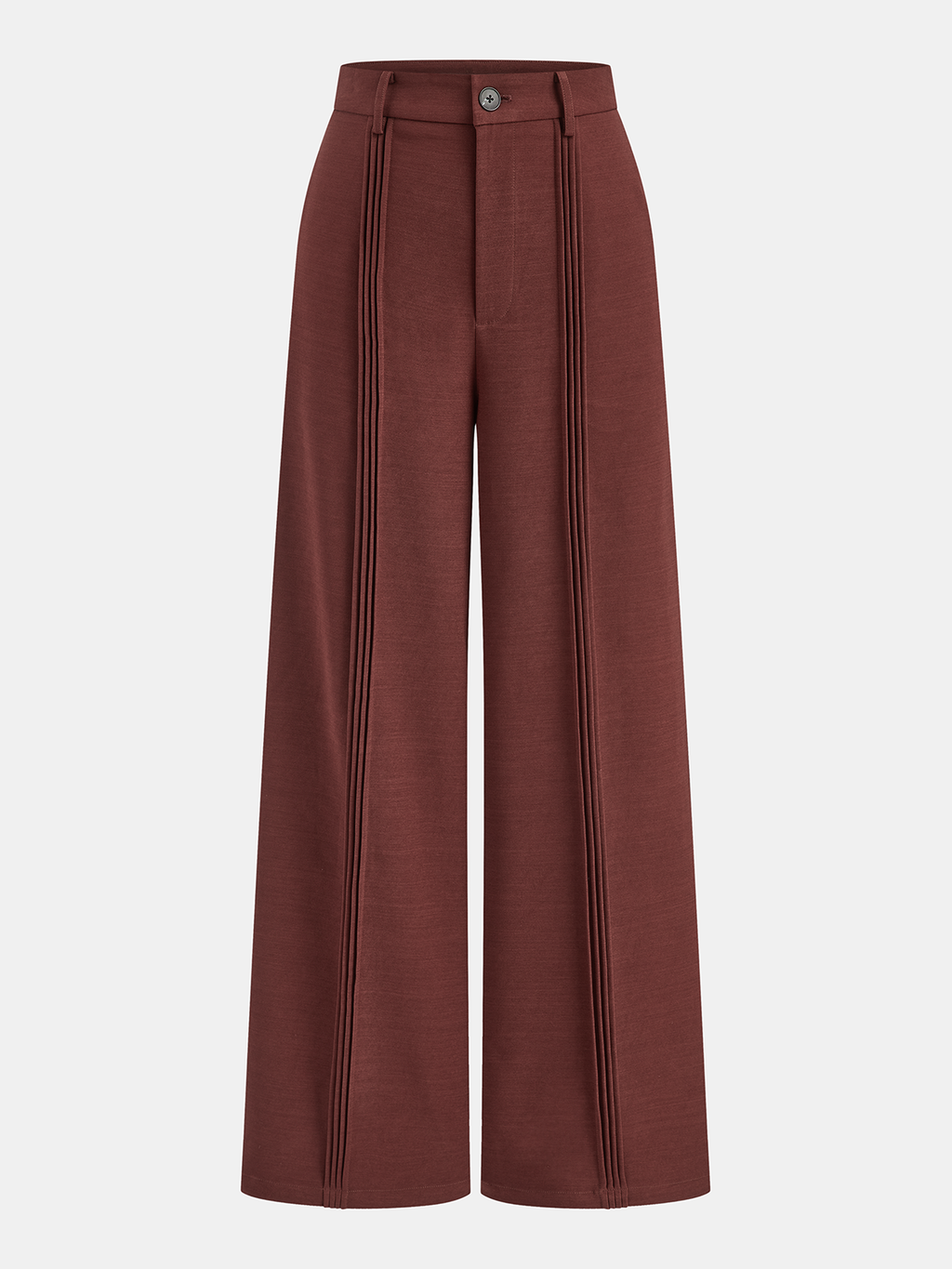 Plissierte Marlenehose mit mittlerer Bundhöhe