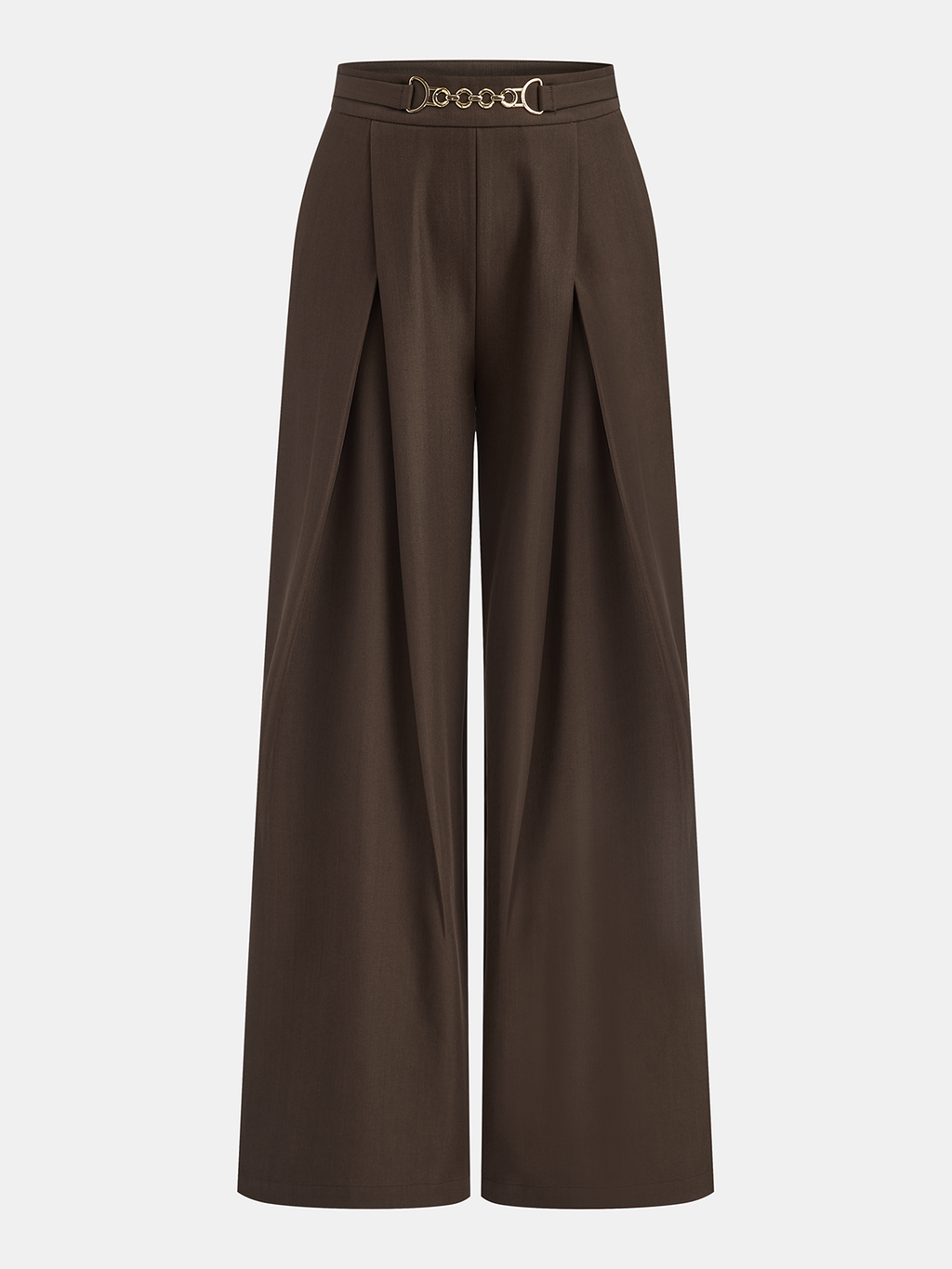 Pantalon large à détails chaîne