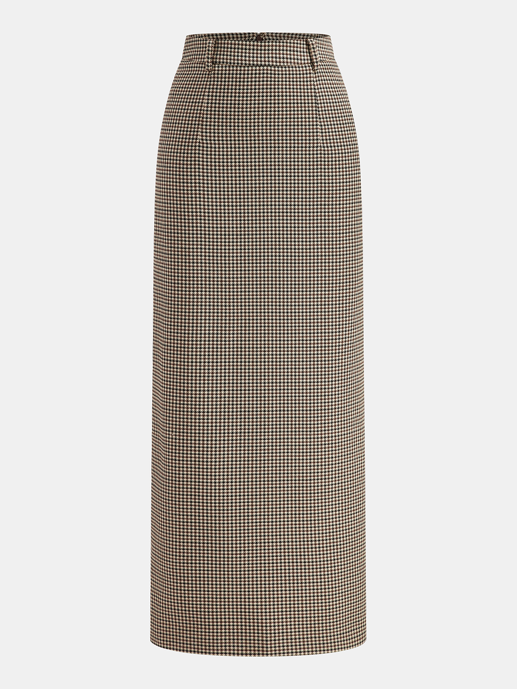 Jupe crayon midi pied-de-poule