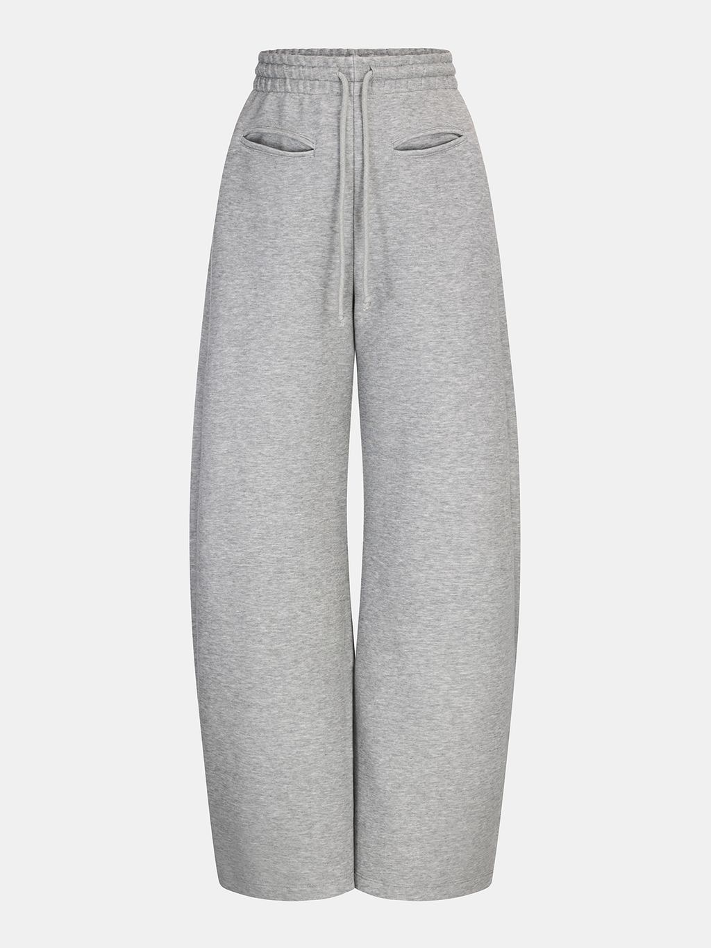 Sweatpants mit geschwungenem Bein und Kordelzug