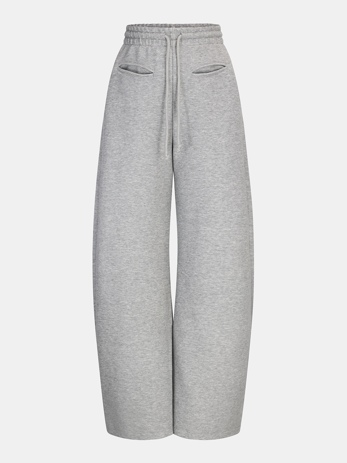 Sweatpants mit geschwungenem Bein und Kordelzug