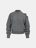 Pullover aus Wollmix mit Schnallendetail