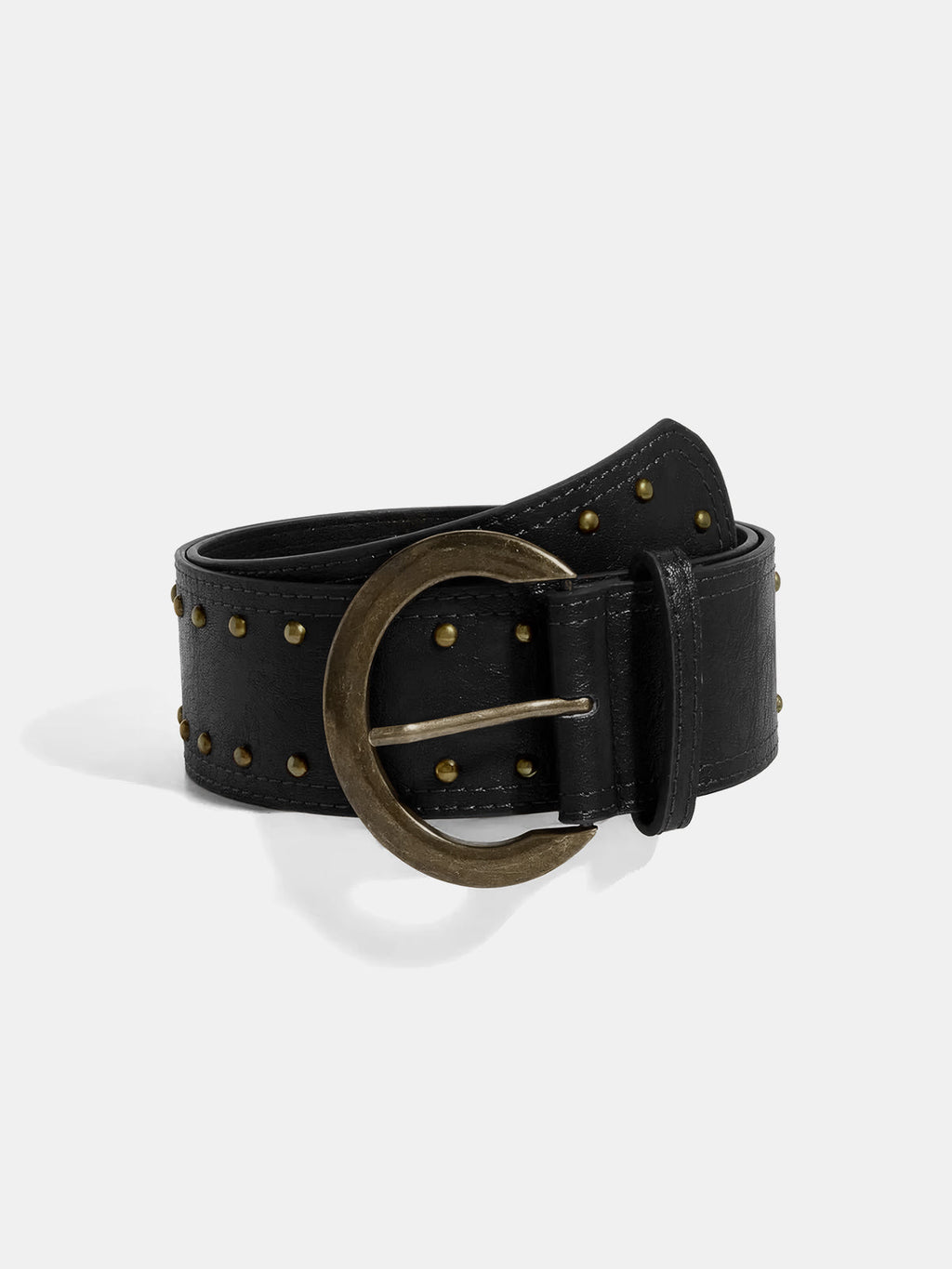 Ceinture large cloutée