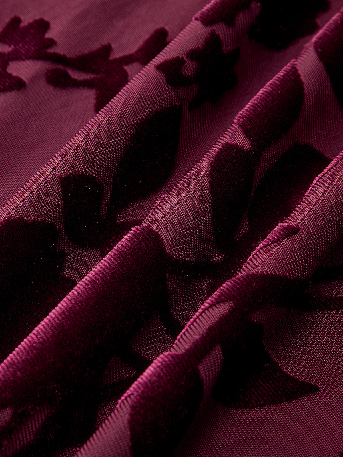 Jupe longue en jacquard floral et maille