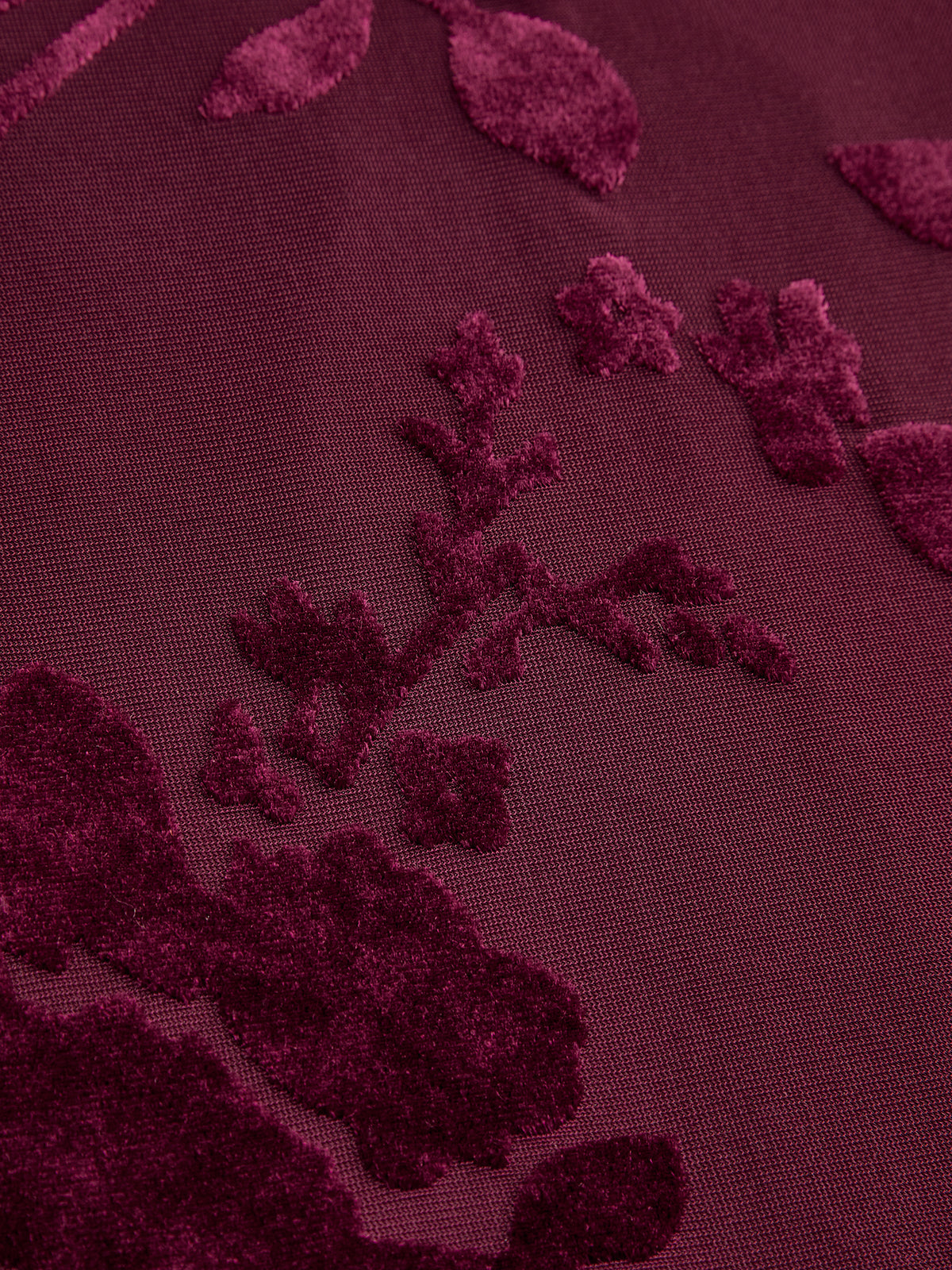 Jupe longue en jacquard floral et maille