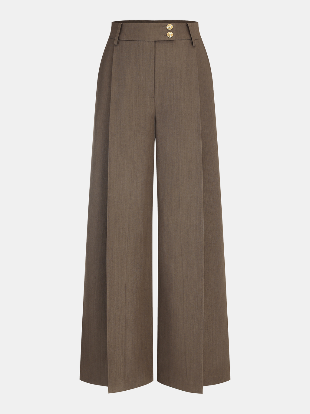 Pantalon plissé ample taille haute