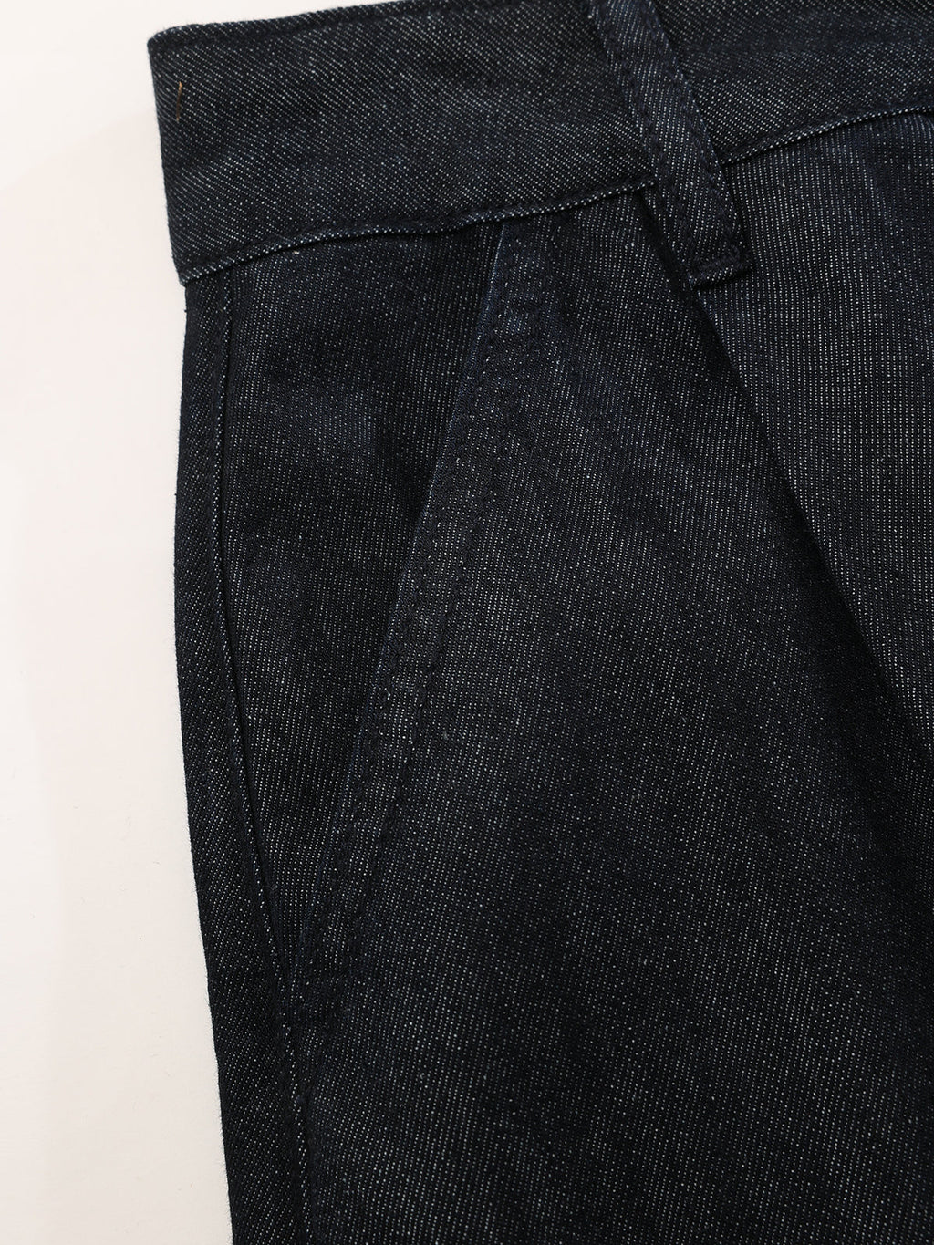 Jean taille haute extra long à jambe large