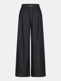 Jean taille haute extra long à jambe large