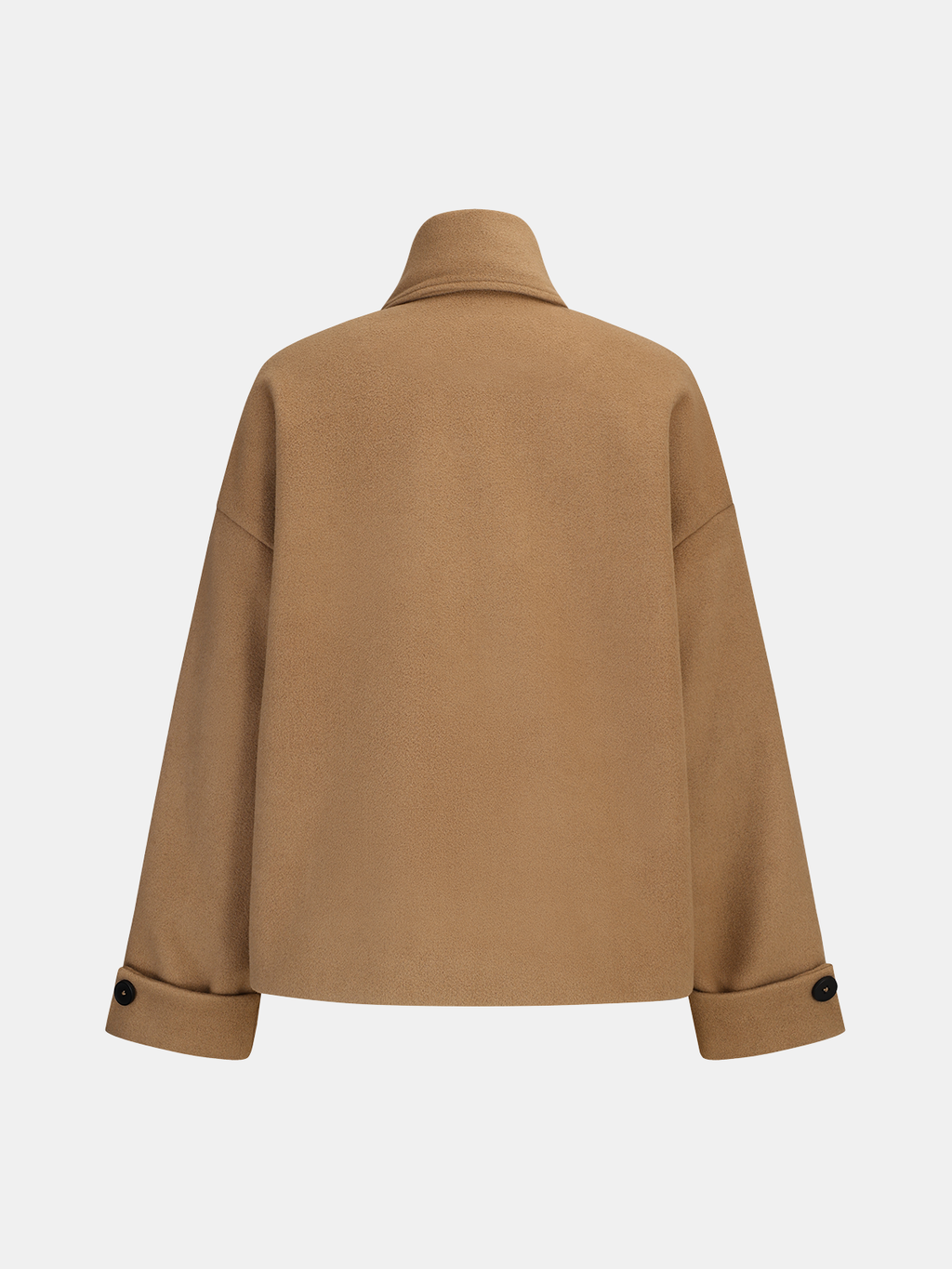 Double-Breasted Coat with Scarf Collar