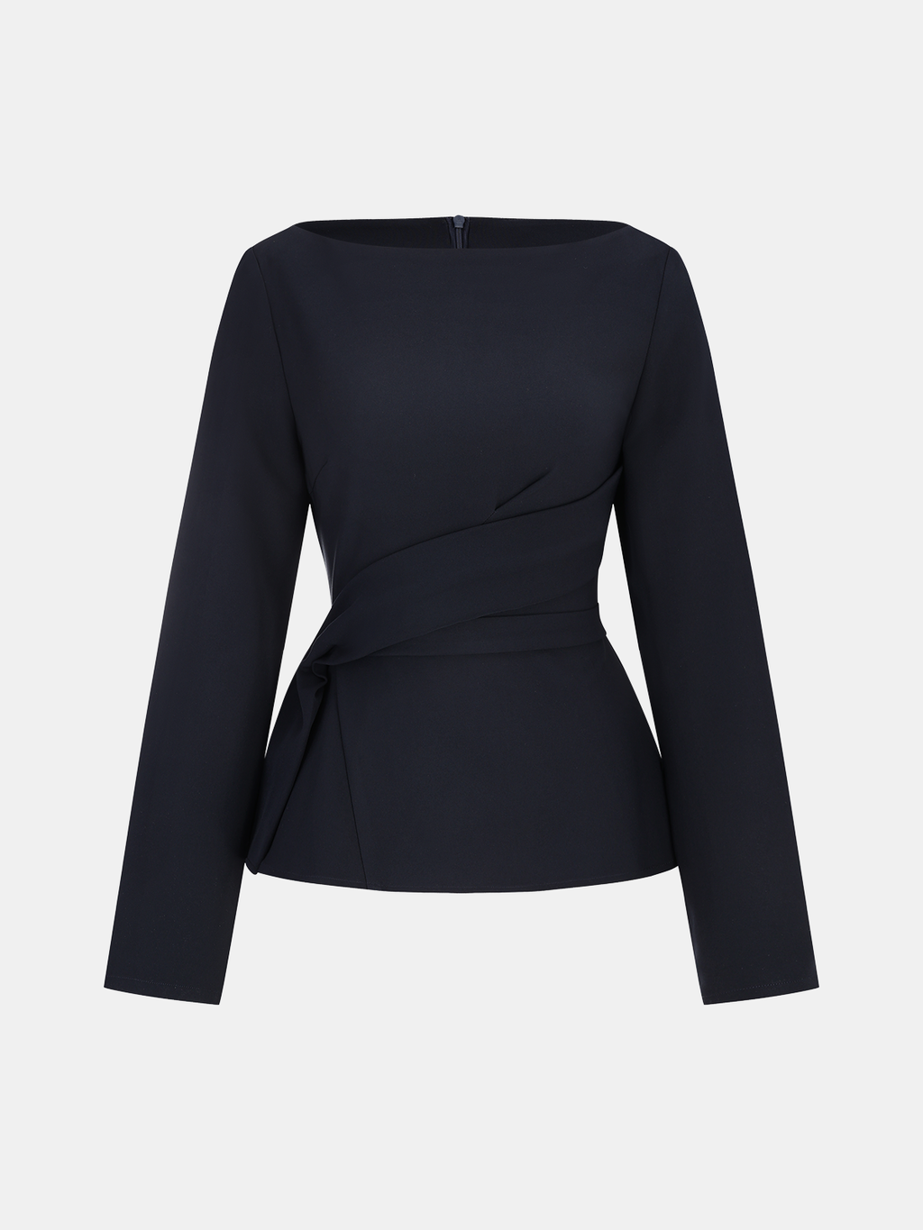 Langarm-Asymmetrie-Bluse