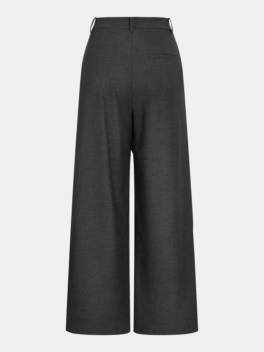 Asymmetrische Mid-Waist-Hose mit weitem Bein
