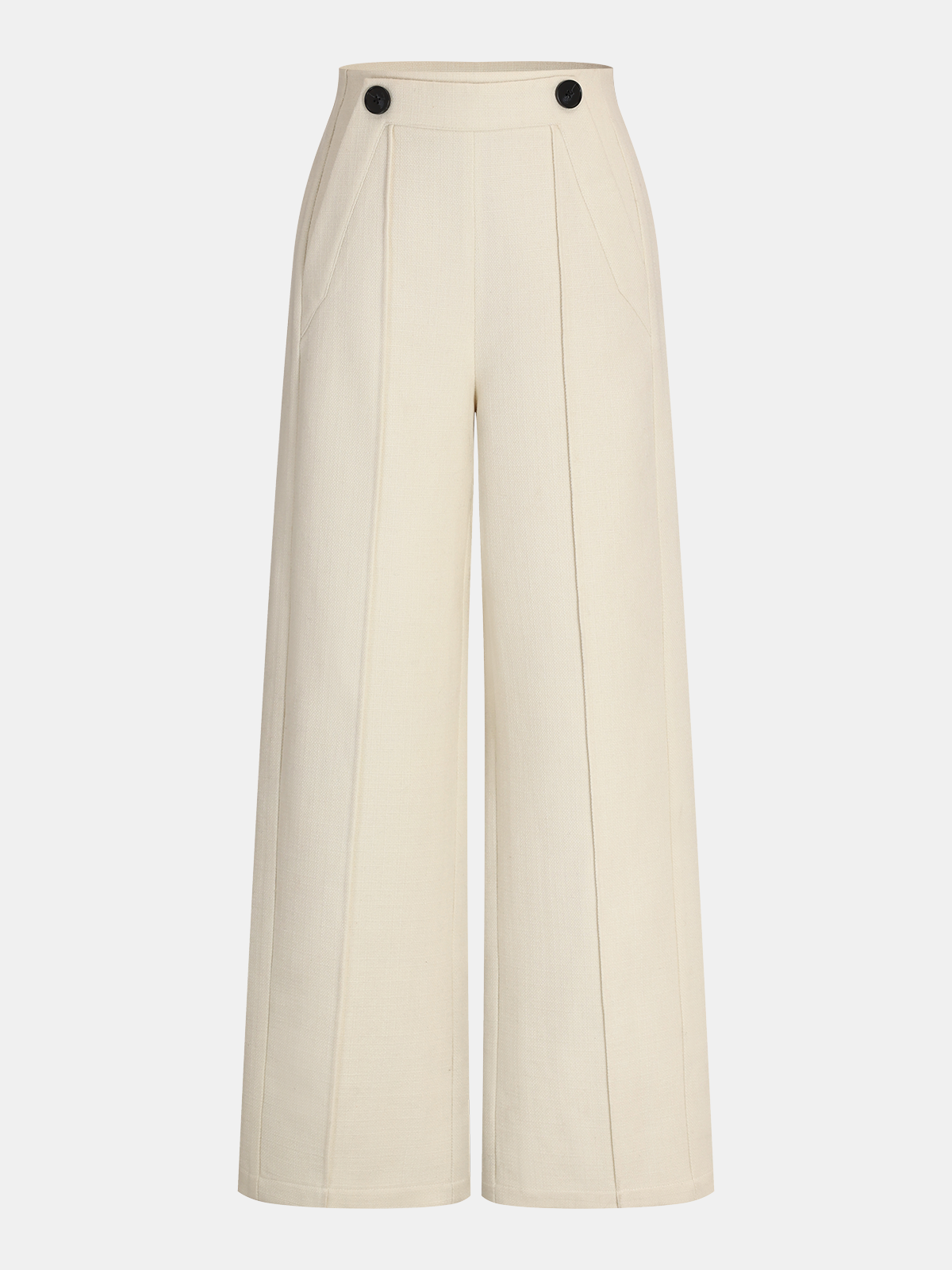 Pantalon droit taille mi-haute