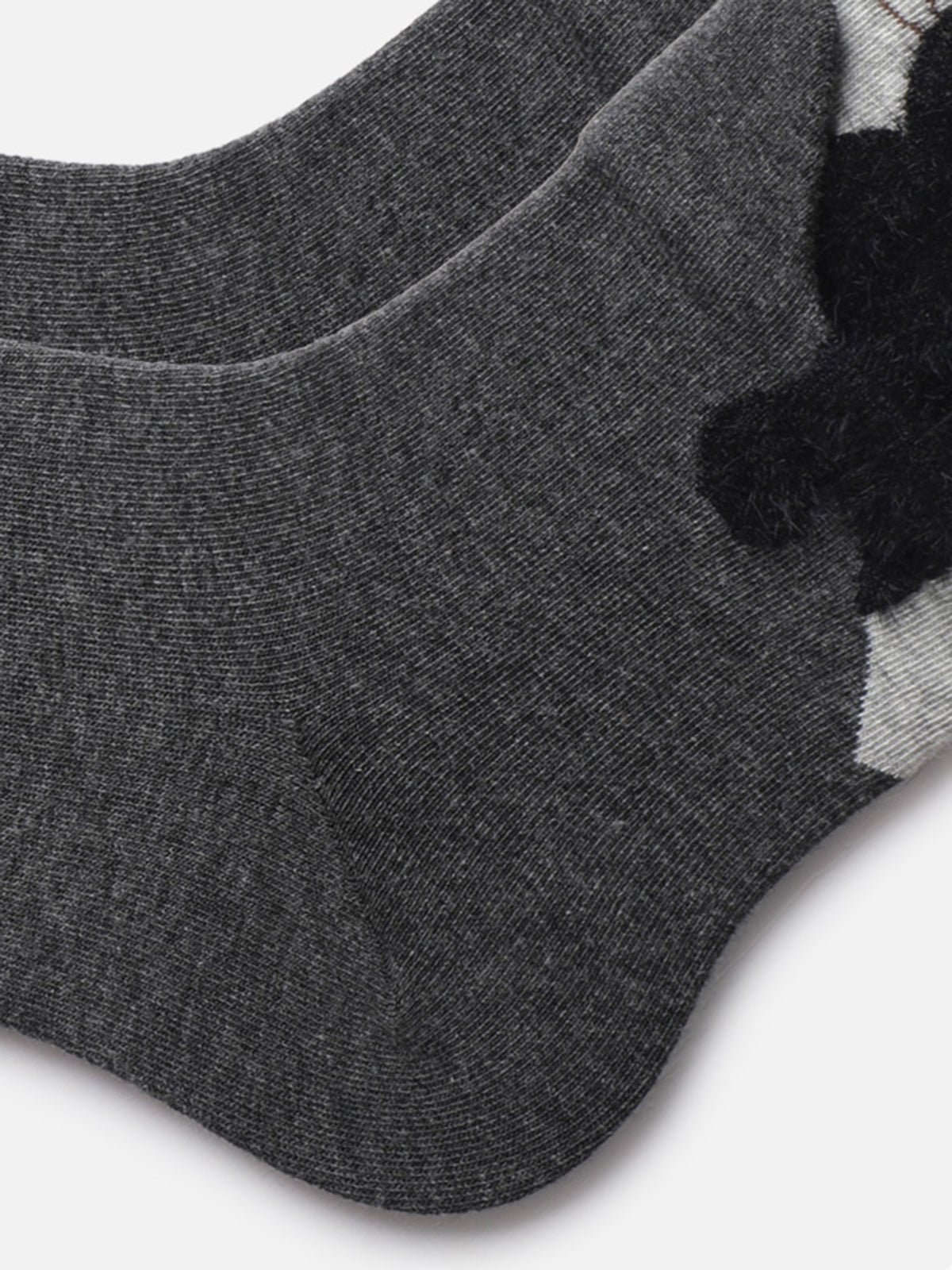 Cat Graphic Detail Mid-Calf Socks