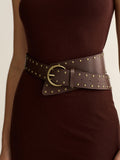 PU Leather Studded Belt