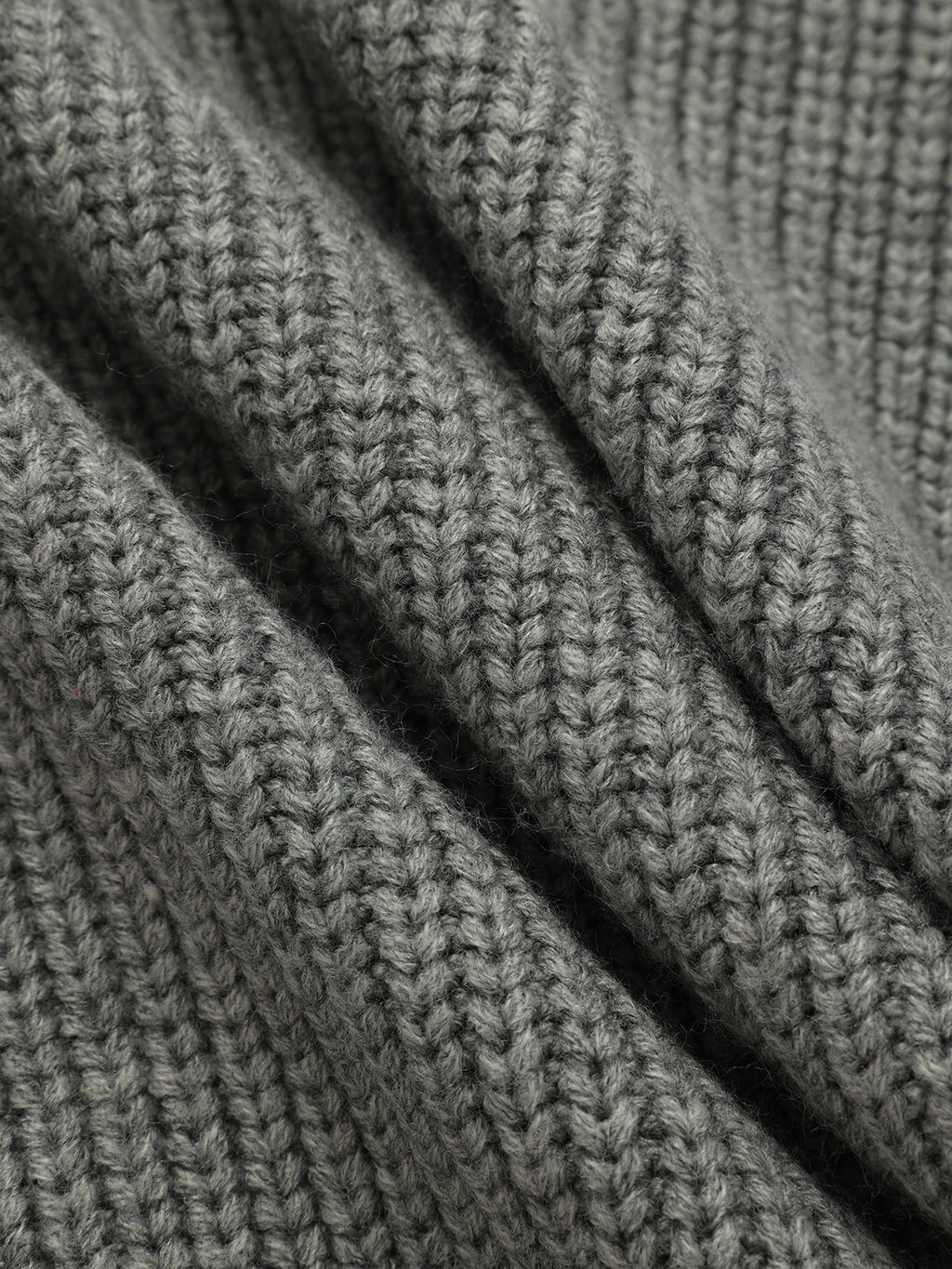 Wollmischung Rollkragen-Zopfstrickweste mit Schleifendetail